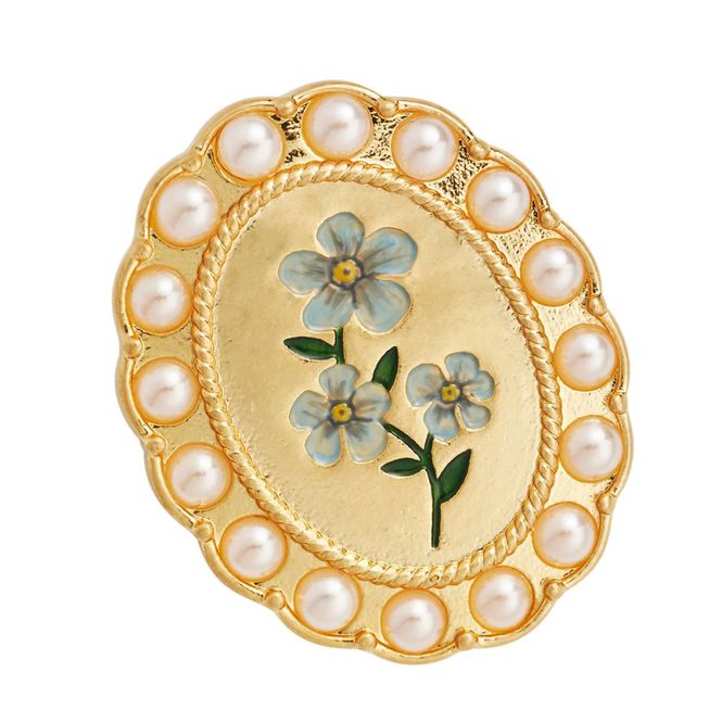 Hovedbilde Fable Forget Me Not Cameo Brosje – ...