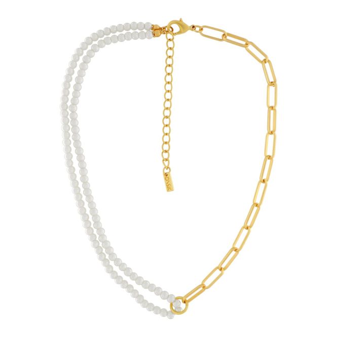 Hovedbilde DANSK Audrey Pearl & Chain halskjede